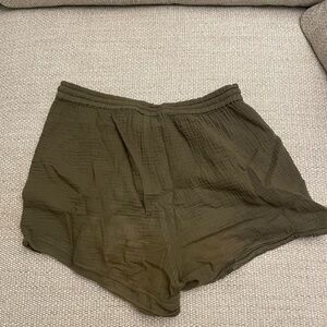 Olive Green Women's Shorts